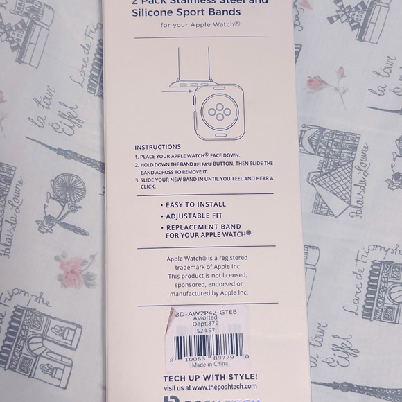 Posh Tech 2- Replacement Band for Apple 🍎 Watch - Picture 8 of 9